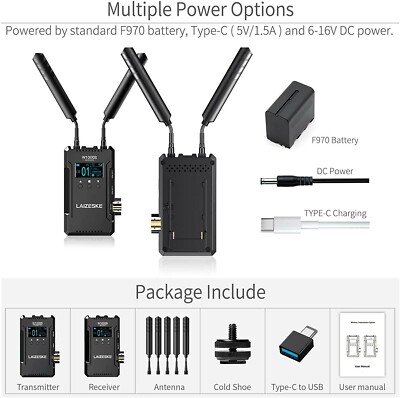 Feelworld LAIZESKE W1000S ビデオトランスミッター FEELWORLD LAIZESKE W1000S 1000FT Wireless Video Transmission