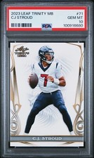 2023 Leaf Trinity Mega Box CJ Stroud RC (Rookie)  **PSA 10**  🔥 POP 2!! 🔥