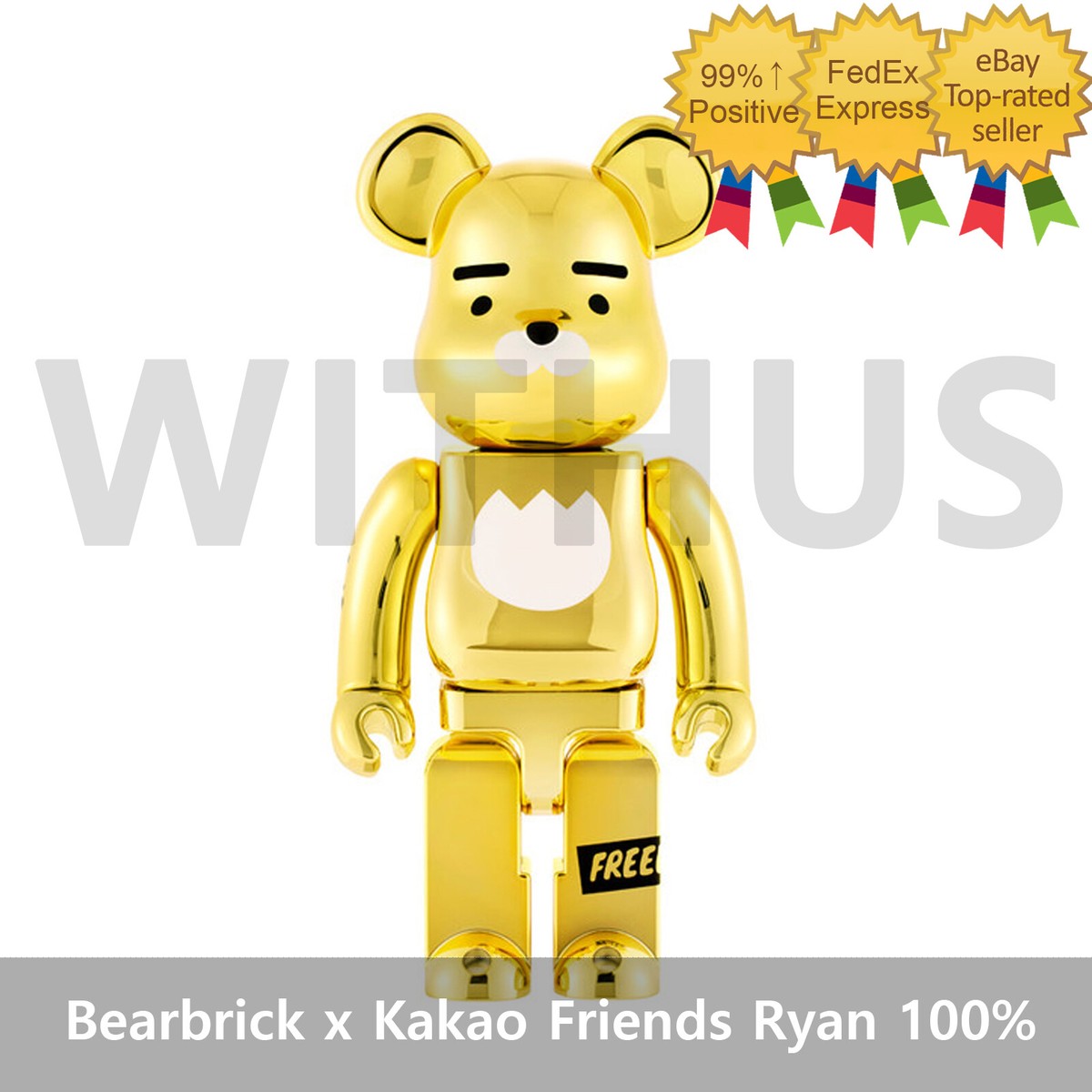 Bearbrick x Kakao Friends Ryan 100% Limited edition Kidult 