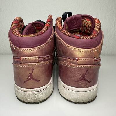 garnet and gold jordans
