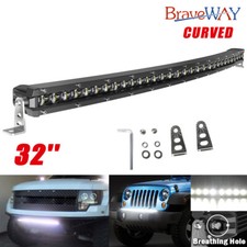 Ultra Slim Curved 32 Inch Led Light Bar Spot Flood Driving 4x4 Suv Truck Offroa