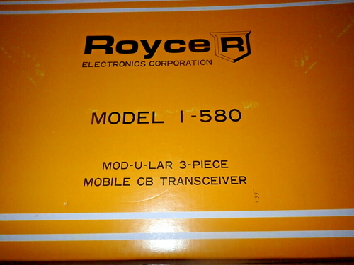 NUEVO DE LOTE ANTIGUO ROYCE CB RADIO 3 piezas transceptor 1-580 - NUEVO EN CAJA NUEVO - Imagen 2 de 3