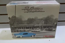 Collectable Telemania 57 Chevy Telephone Car Phone Black Original Box  Not Used