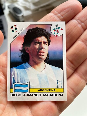 PANINI WORLD CUP ITALIA 90 🇮🇹 DIEGO ARMANDO MARADONA N. #128 THE