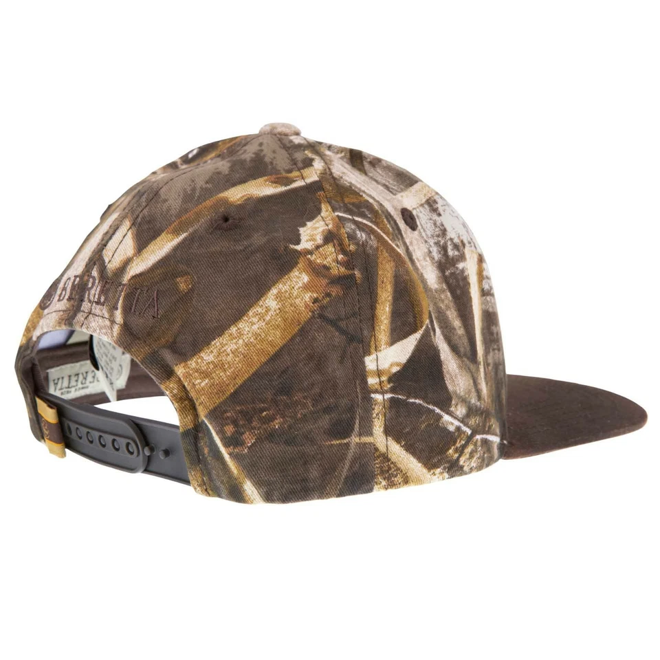 BERETTA Flat Bill Sombrero de Caza Gorra Tridente Multi-Cámara Camuflaje Camuflaje Snapback NUEVO Foto 2 de 4