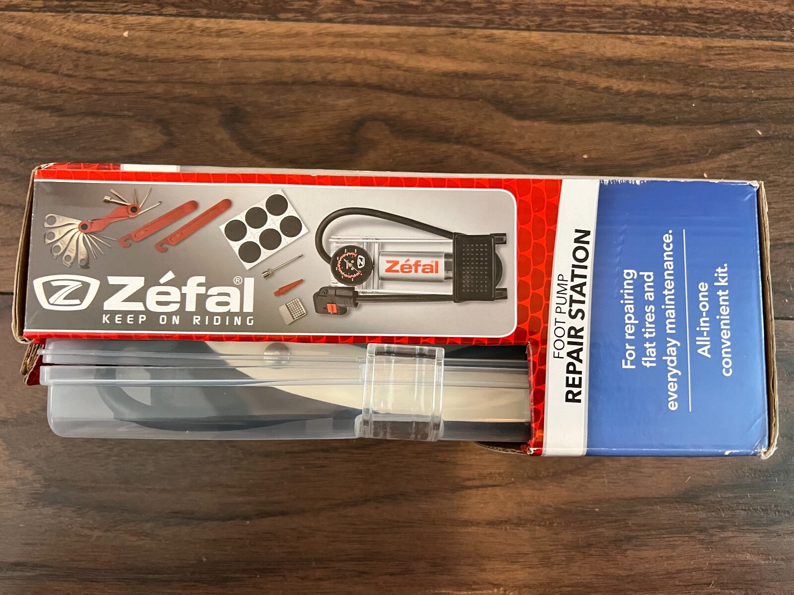 ZEFAL Bike Repair Station Foot Pump Multi Tools Tube Repair Patches