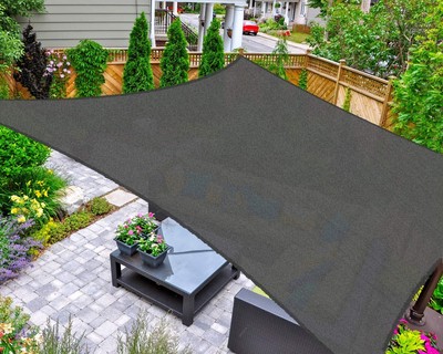 AsterOutdoor Sun Shade Sail Rectangle 10' x 13' UV Block Canopy for Patio Bac...