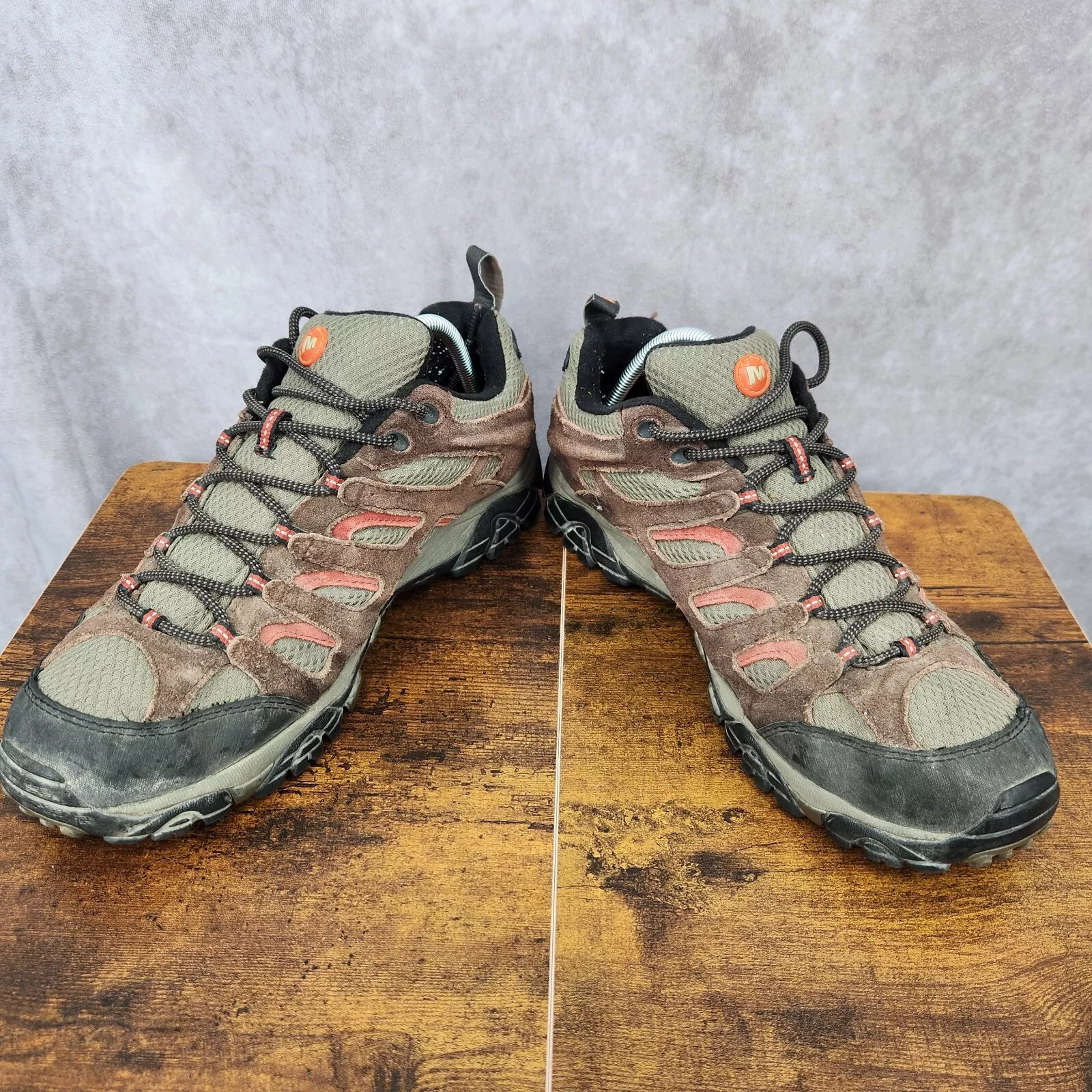merrell moab hiking suede leather waterproof trails shoes
