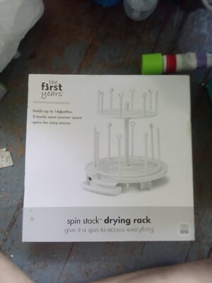 THE FIRST YEARS SPIN STACK DRYING RACK New In Box