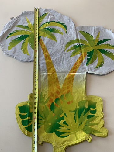 32 Pc Palm Tree Large 36” Luau Summer Beach Party Foil Balloons - Picture 2 of 3