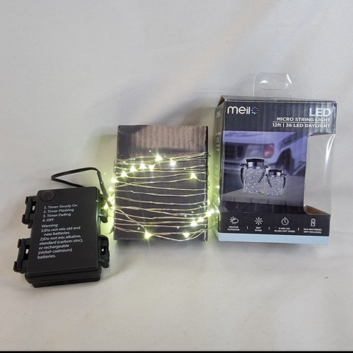 Meil LED Lights Micro String 12' 36 Count White Decoration Mood Accent Highlight - Picture 4 of 6