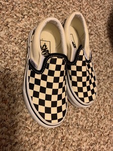 black and white checkered vans toddler