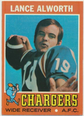 1971 Topps #10 Lance Alworth San Diego Chargers  (a)