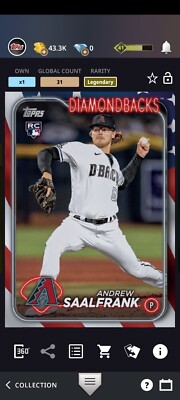 Topps Bunt 24 - Independence Day Andrew Saalfrank Legendary /76 DIGITAL