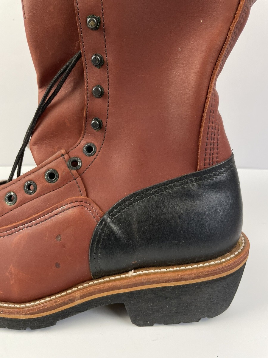 Red Wing 921 Lineman Logger Boots 10 Inch Size 10 B | eBay