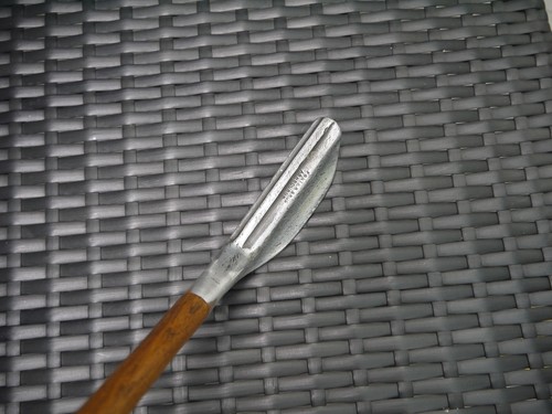 Unusual Vintage Wood Shaft Bogee Aluminum Mallet Putter