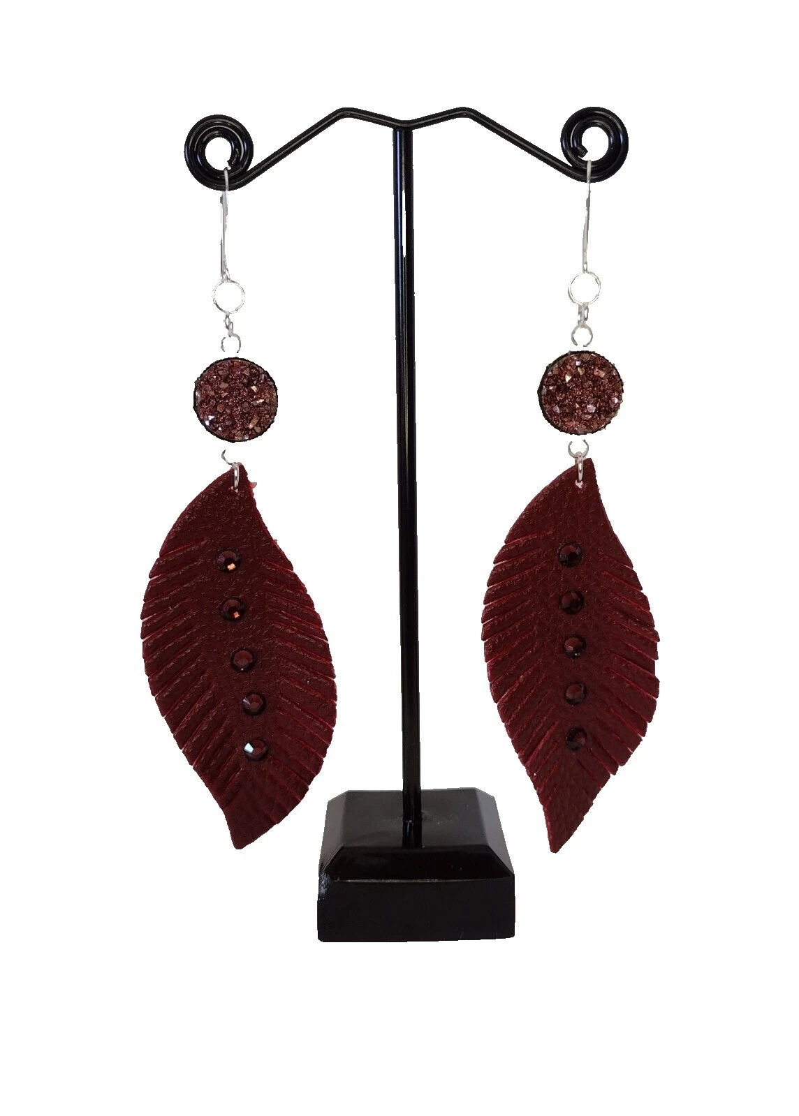 Agate Silver Plated Chandelier Fashion Earrings