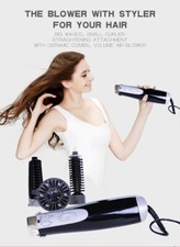 Salon Hair Beauty 4 in 1 Ceramic Wave Styler Curler Straightener Blower Waver