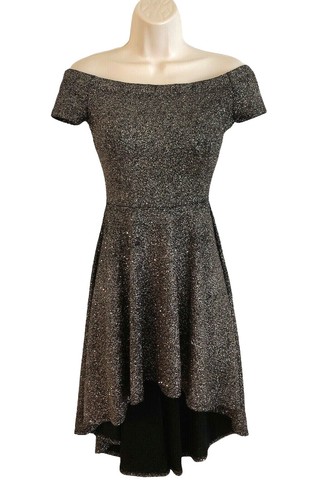 Windsor Black Gold Sequin Dress Women's Size Large 3/4 Sleeve Party  Cocktail | eBay