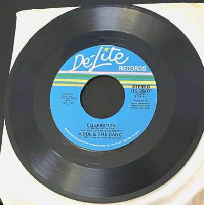 Kool & the Gang - Celebration/Morning Star  1980 De-Lite 45 RPM 7  Vinyl EX