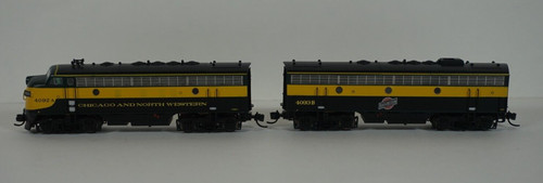 Juego de locomotora InterMountain escala N F7 A/B - Chicago y North Western 4092/4093 | Zustand: Used