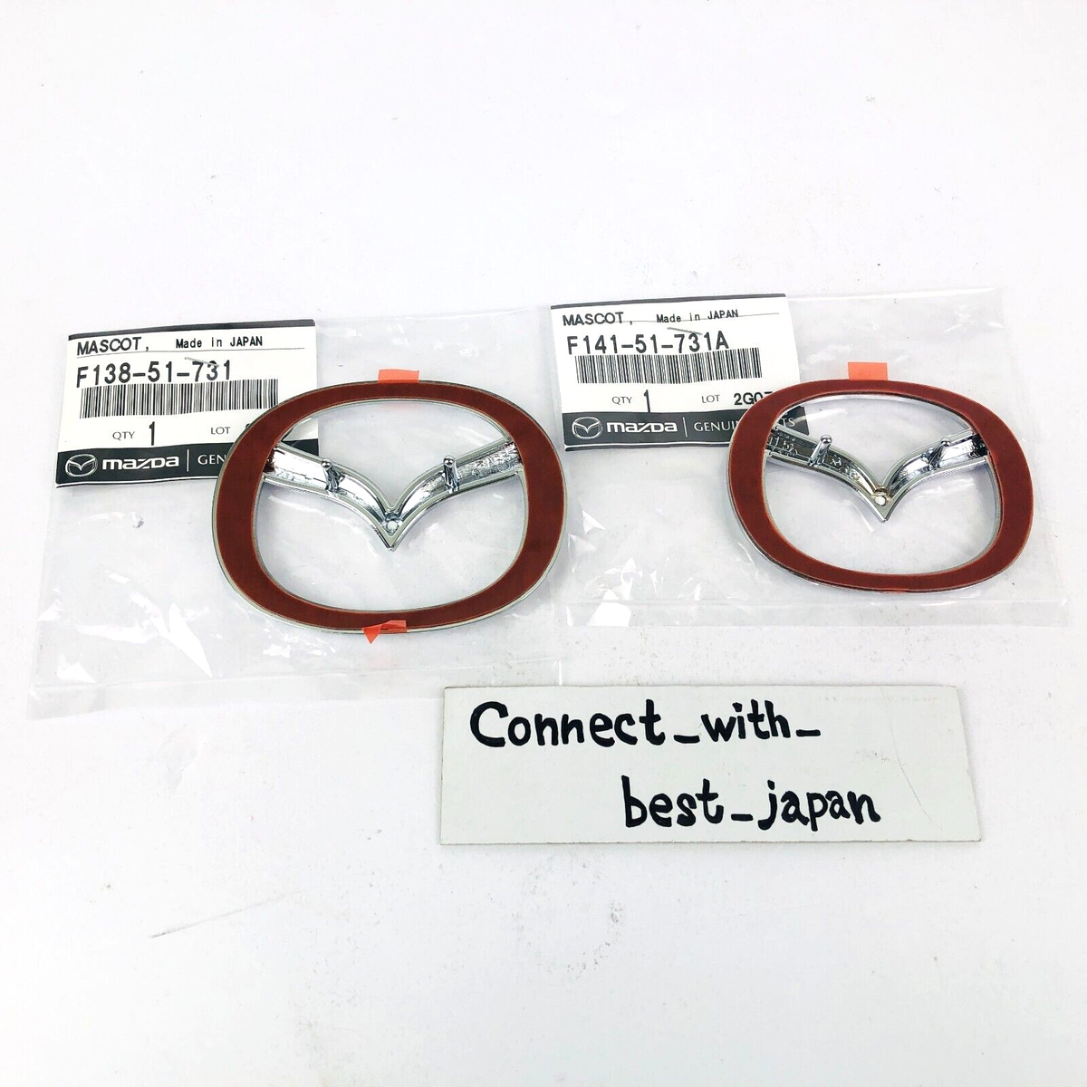 MAZDA Genuine Front Rear Badge Emblem Set RX-7 FD3S SPIRIT R JDM