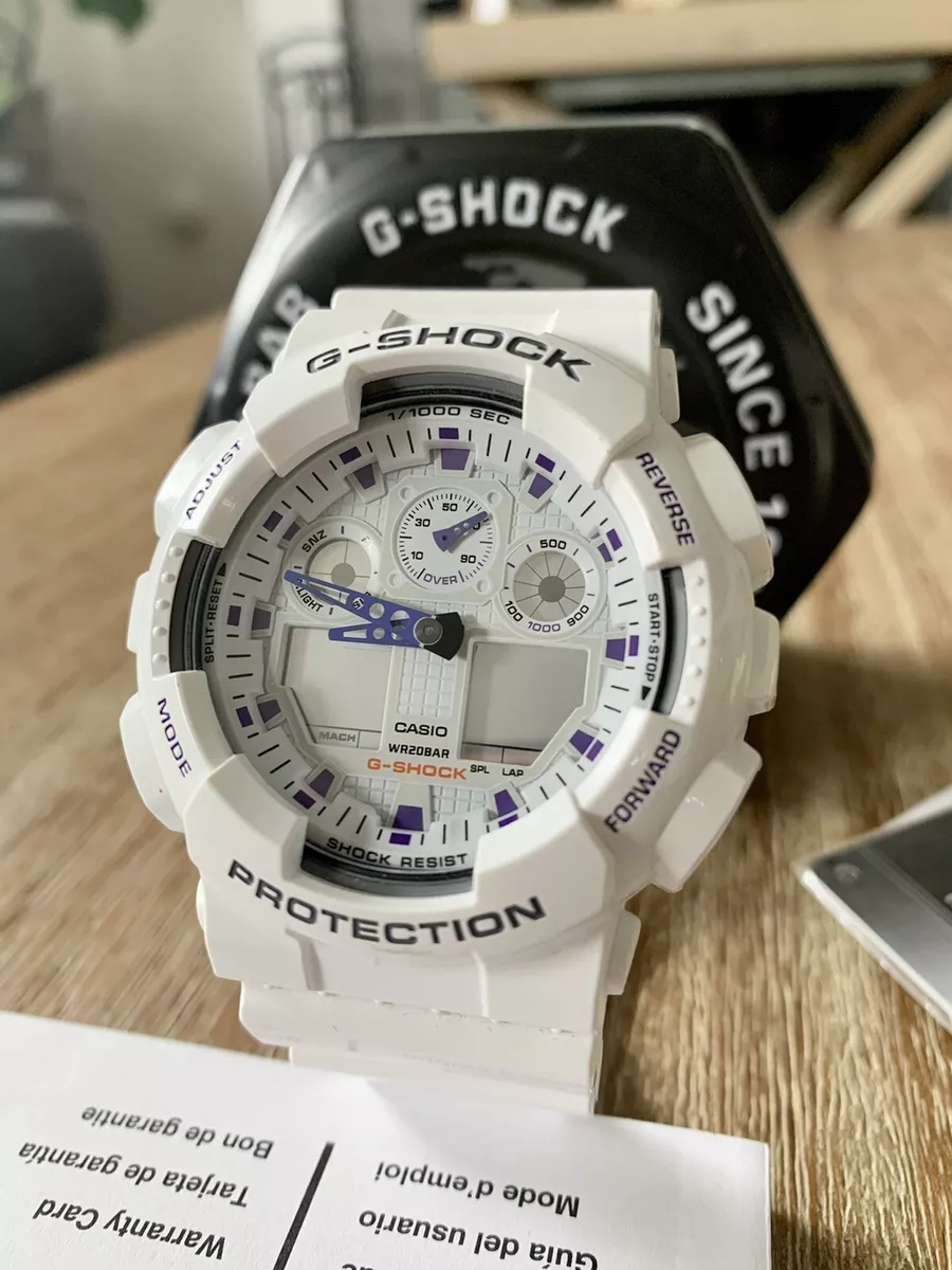 新品未使用 CASIO G-SHOCK ホワイト×ブルー GA-100A