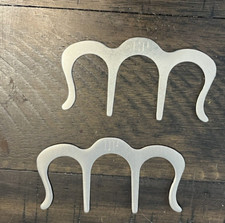 Vintage Music Book Clip Lot of 2 Metal Page Holder Marked CP DP Sheet Music