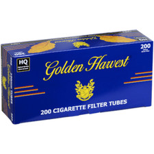 Tubos de cigarrillos Golden Harvest AZUL 100 mm 200 unidades por caja (50 cajas)