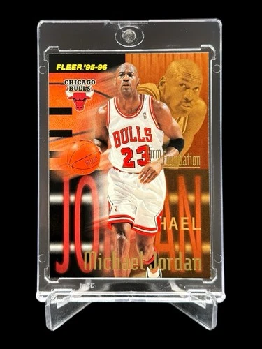 1995/96 Fleer MICHAEL JORDAN “FIRM FOUNDATION” SP INSERT CHICAGO BULLS #323