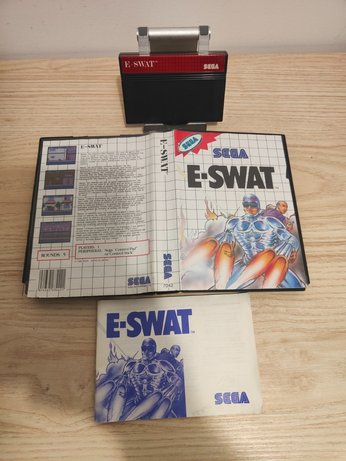 E- swat Jeu sega master system 