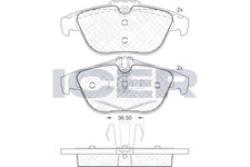 Bremsbelagsatz Hinten Ate-System für Mercedes W204 W205 C204 C205 S204 ab 07->