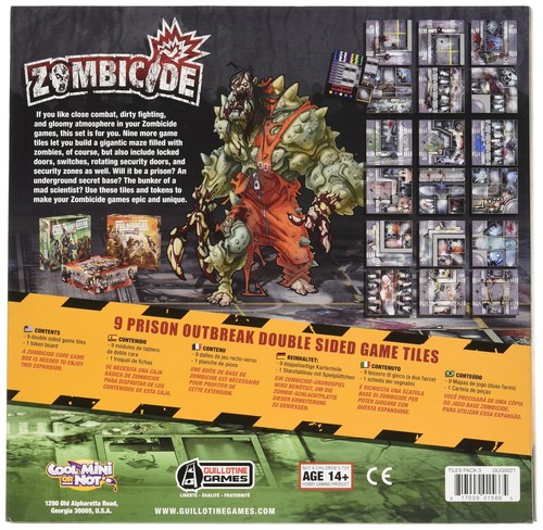 Zombicide Season 2: Prison Outbreak 9 Double-Sided Game Tiles - Enhance Your ... - Picture 2 of 3