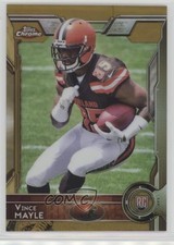 2015 Topps Chrome Rookies Gold Refractor 28/50 Vince Mayle #168 2u3