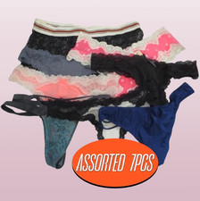 VICTORIA'S SECRET PINK PANTIES ASSORTED STYLES NWT SIZE: X-SMALL 7PCS SET