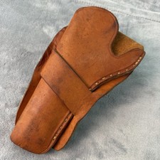 Vtg LH Leather Field Hunting Holster for Revolver Western Style Belt OWB W280