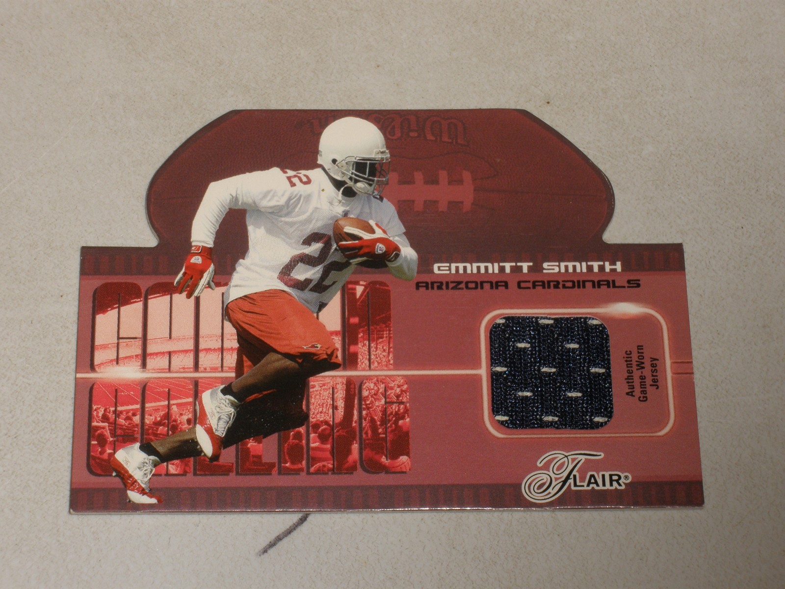 2003 Flair Canton Calling Game Used Jersey #ES Emmitt Smith view 1