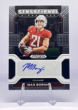 Max Borghi 2022 Panini Draft Picks Sensational Signatures Silver #SS-MBO Auto