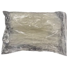 LOT  400 LUGGAGE TAG PLASTIC WORM LOOPS CLEAR 6" LONG LAMINATING - FREE SHIPPING