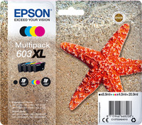 Epson 603XL Multipack Tintenpatronen - Schwarz,Gelb,Cyan,Magenta (C13T03A64010)