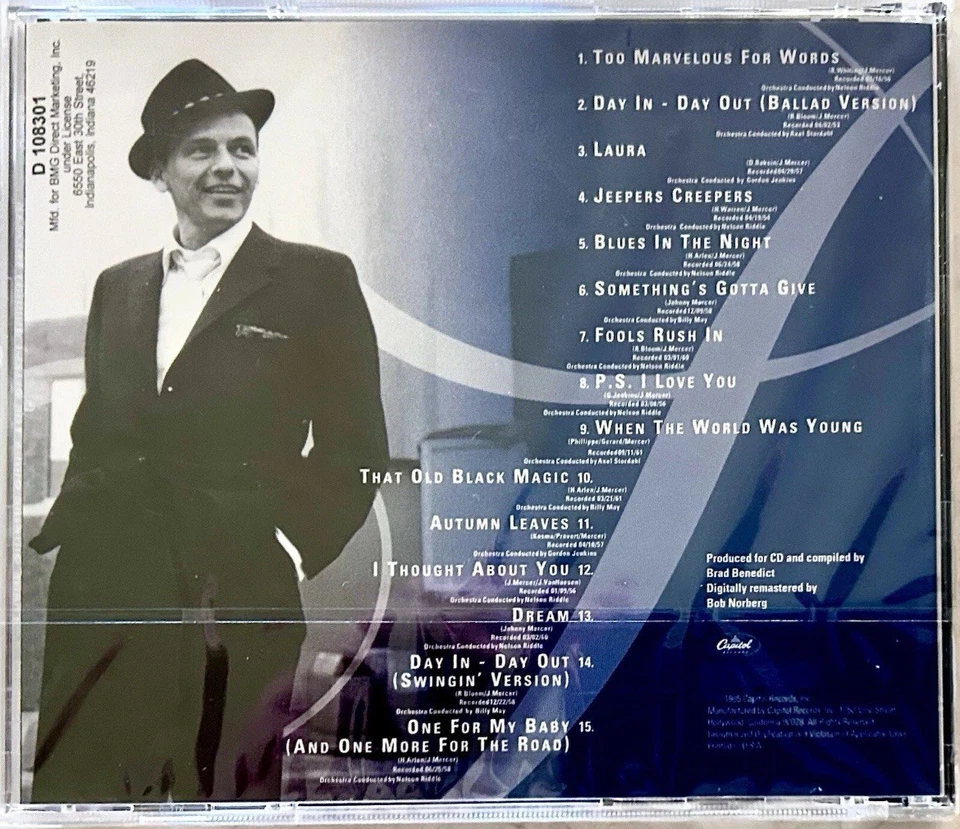 2 SEALED SINATRA CDs: Select Johnny Mercer & Essential Collection OL' BLUE EYES Foto 3 de 4
