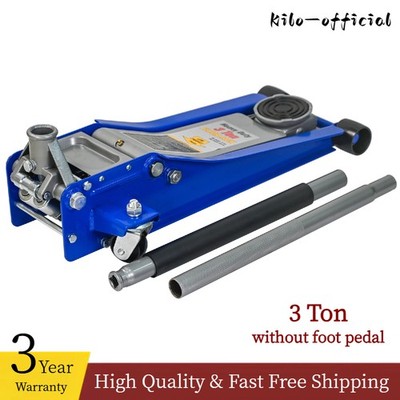 3T Heavy Duty Horizontal Double Pump Floor Jack Car Jack Dual Piston Rapid Pump