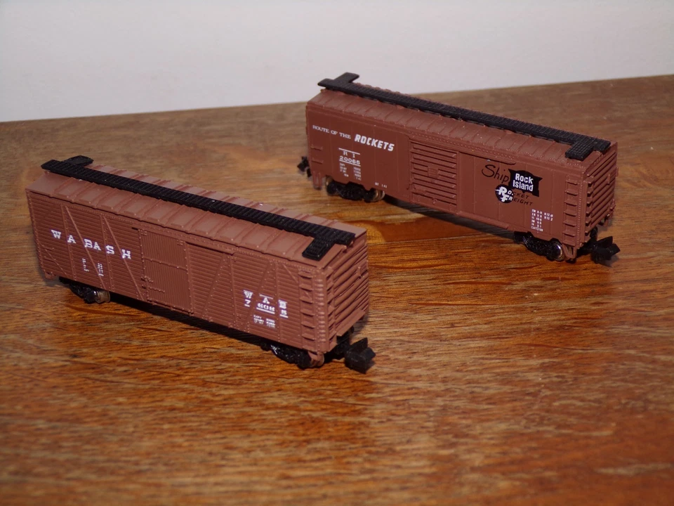 Lot 2 wagons marchandises Bachmann train N 1/160 idem Roco Fleischmann Minitrix - Photo 2/4