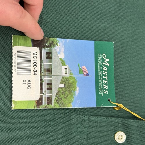 NUEVO CON ETIQUETAS POLO DE ALGODÓN VERDE AUGUSTA COLECCIÓN MASTERS XL PARA HOMBRE RARO - Imagen 5 de 8
