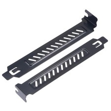 uxcell PCI Slot Covers with Screws for PC Case Airflow and Dustproof Black 4pcs