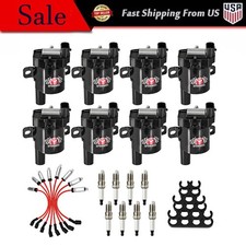 8X UF262 Coils & Spark Plugs &Wires Tune Up Kit For GMC Chevy Silverado 1500 5.3