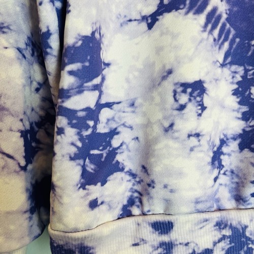 Maglione pullover manica lunga Shein bambina tie dye cuore viola taglia 7 anni - Foto 2 di 7