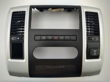  2009 - 2012 Dodge Ram Center Dash Bezel Molding Climate Control Unit Gray Oem
