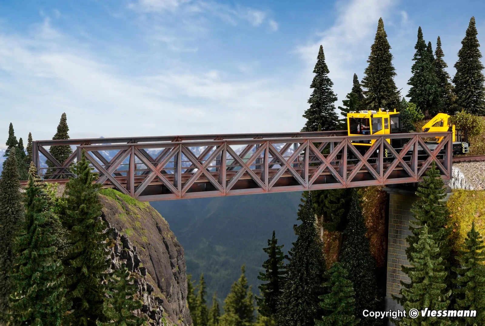 Truss steel bridge, one HO/OO Gauge Kibri 39702