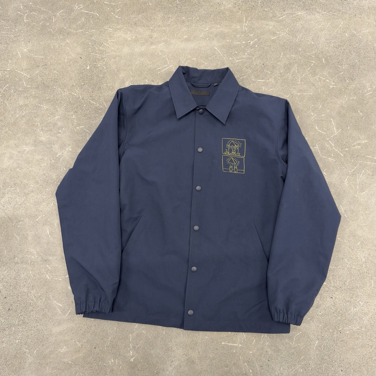 Uniqlo x Keith Haring Art In Transit Coach's Jacket Windbreaker Sz